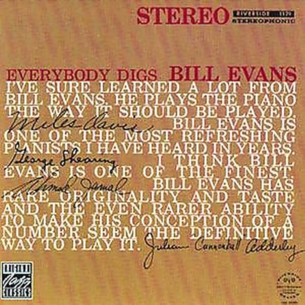 Evans, Bill Trio :: Everybody Digs Bill Evans LP