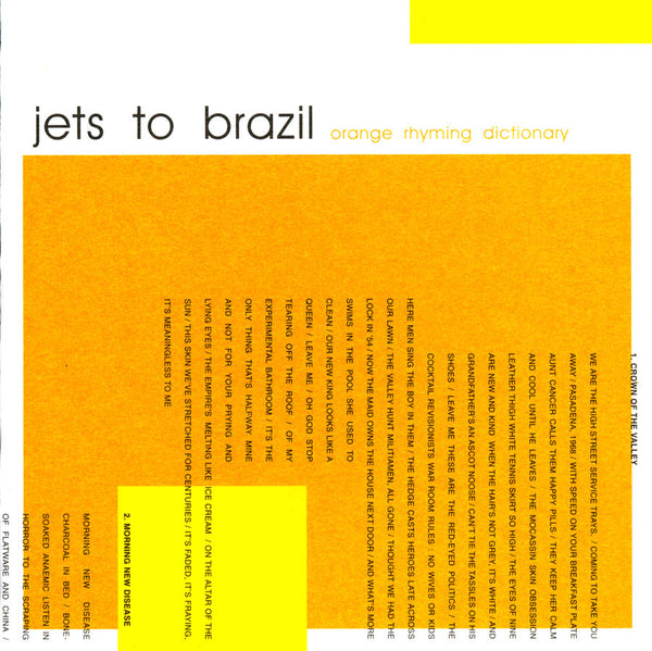 Jets To Brazil :: Orange Rhyming Dictionary LP