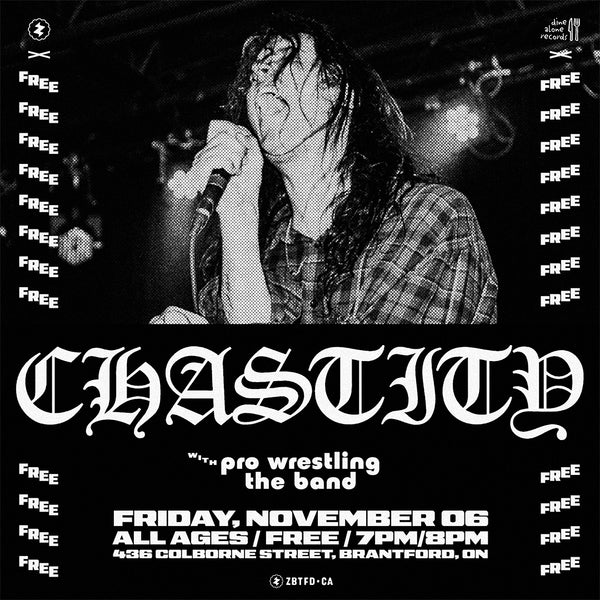 Friday, November 06 || CHASTITY w/ Pro Wrestling The Band || 7pm